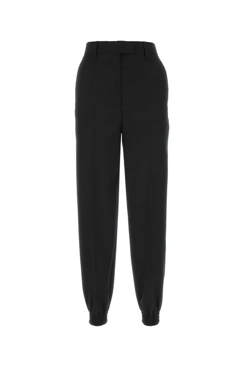 Wool Joggers — Black