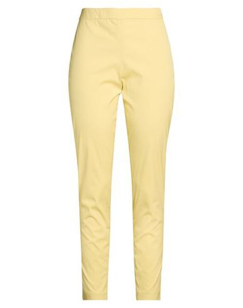 Woman Pants Yellow Size 8 Cotton, Polyamide, Elastane
