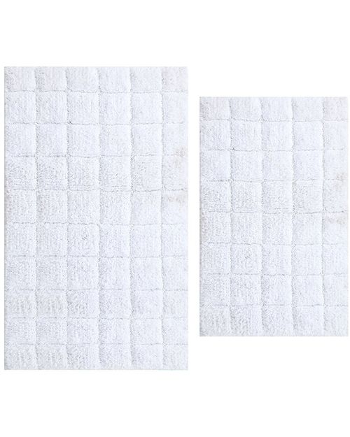 2Pc Cotton Bath Rug Set