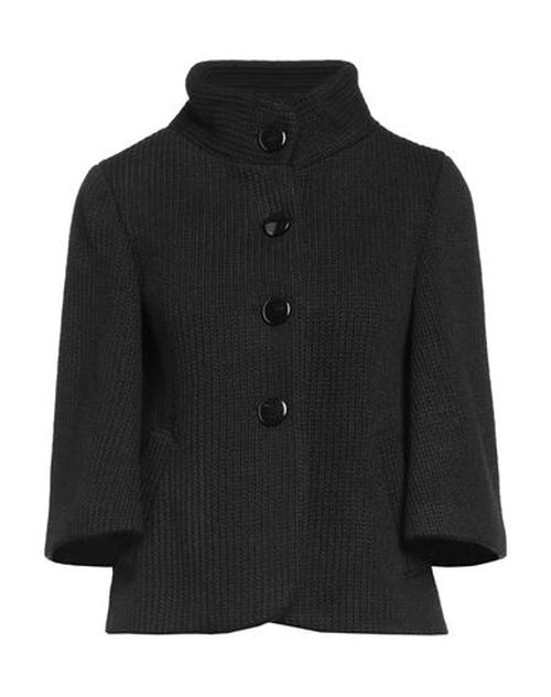 Woman Jacket Black Size 8 Wool, Acrylic