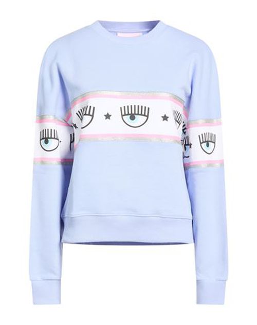 Woman Sweatshirt Light blue Size L Cotton
