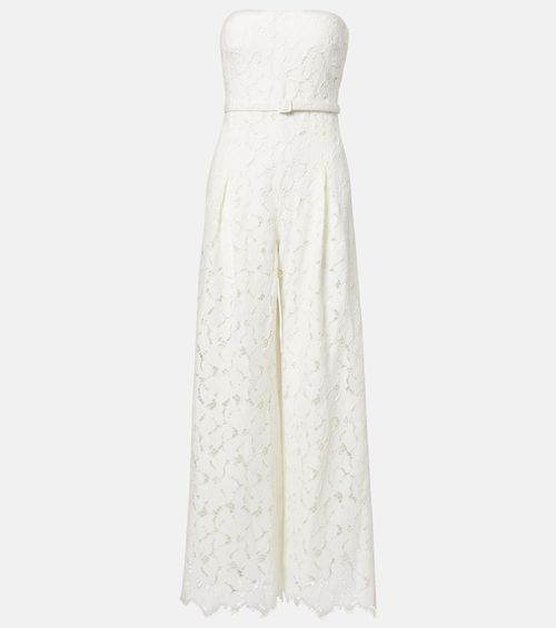 Rebecca strapless lace jumpsuit