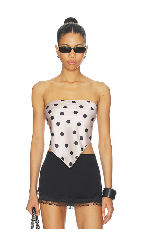 MORE TO COME Wesson Scarf Top in Cream. - XXS also in L, M