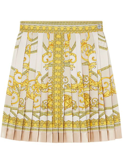 La Coupe des Dieux pleated miniskirt - Neutrals