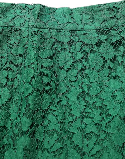Lace High-Waist Mermaid Skirt — Green