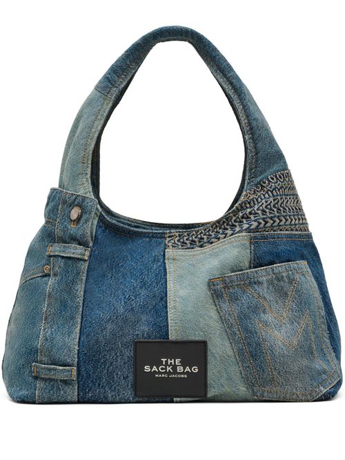 The Deconstructed Denim Sack bag - Blue