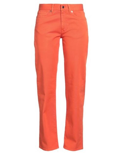 True Nyc Woman Jeans Orange Size 28 Cotton, Elastane