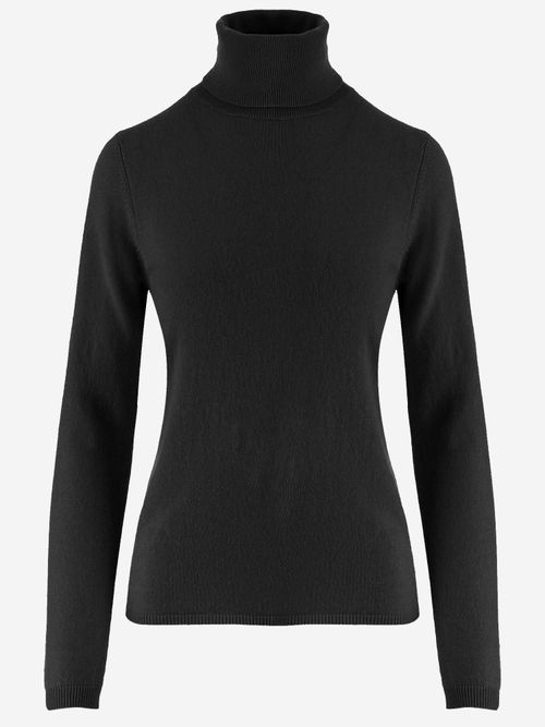 Cashmere Turtleneck Sweater — Black