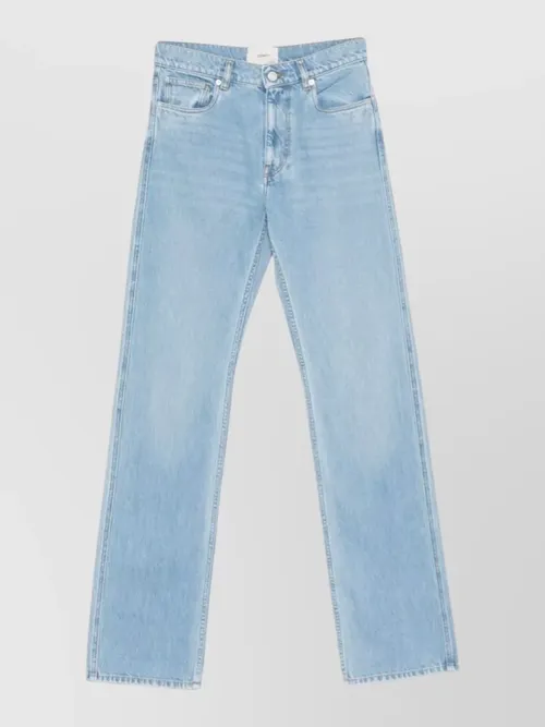 Coperni - straight leg trousers light wash belt loop
