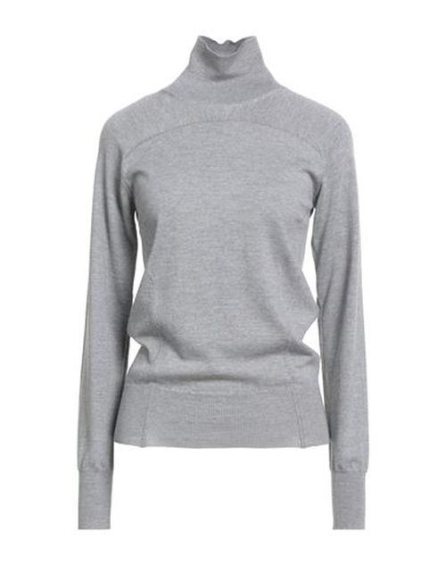 Woman Turtleneck Light grey Size XL Virgin Wool, Calfskin