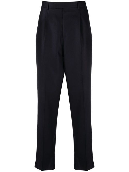 Pleated tailored trousers - Blue