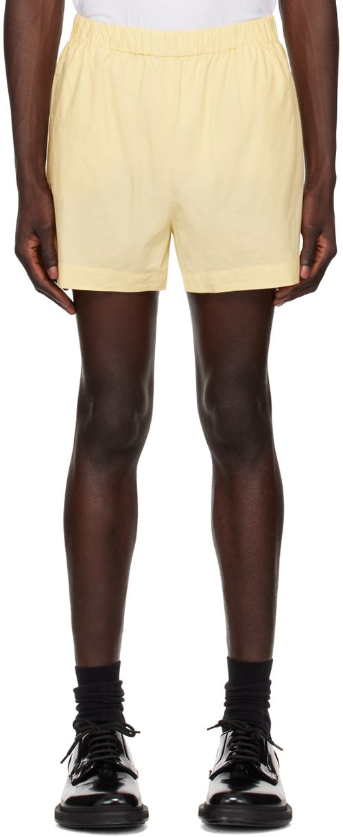 Sporty & Rich Yellow 'SRC' Shorts