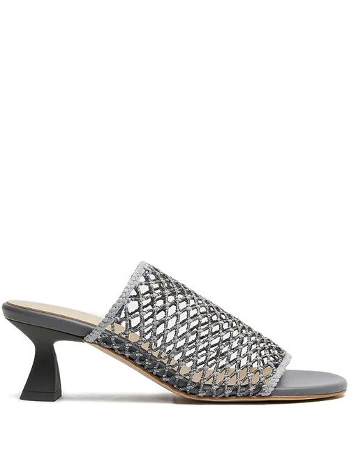 60mm Marilia net-insert sandals - Silver