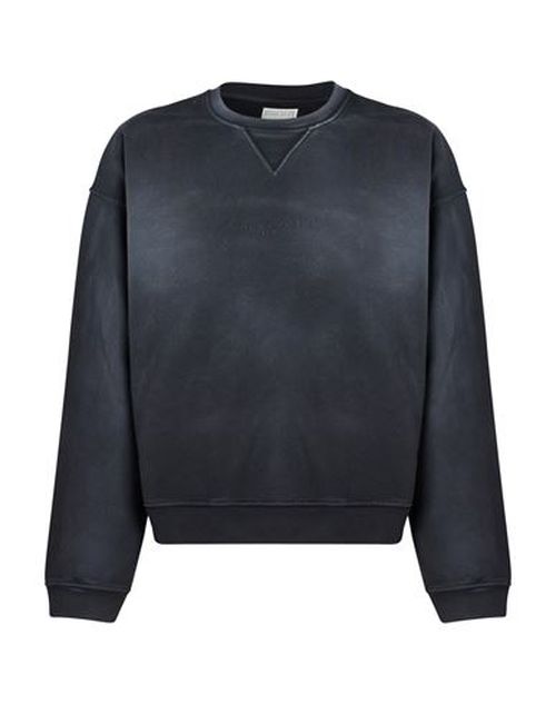 Man Sweatshirt Black Size S Cotton