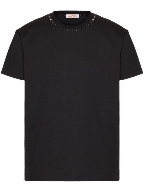 Untitled stud-embellished cotton T-shirt - Black