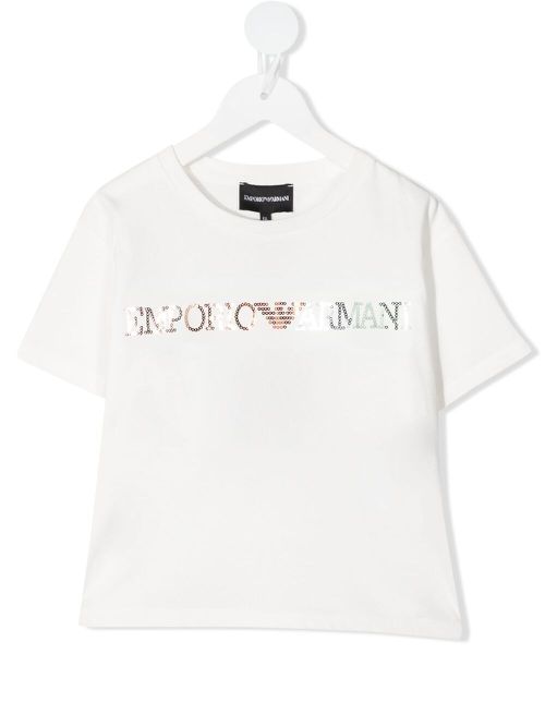Embroidered logo T-shirt - White