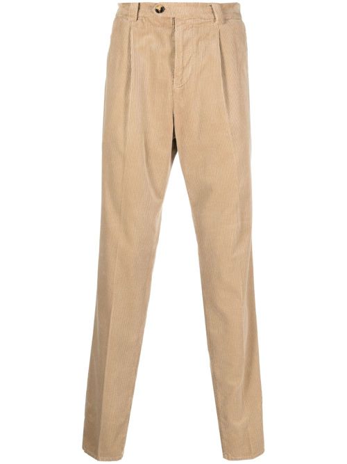Straight-leg corduroy trousers - Neutrals