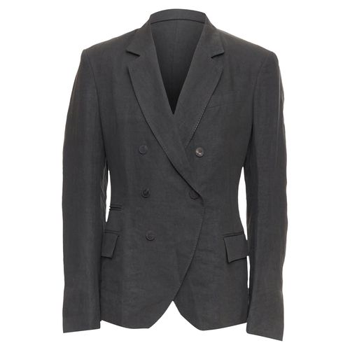 Linen Double Breasted Blazer Jacket