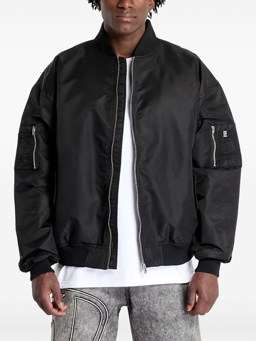 Zip-up bomber jacket - Black