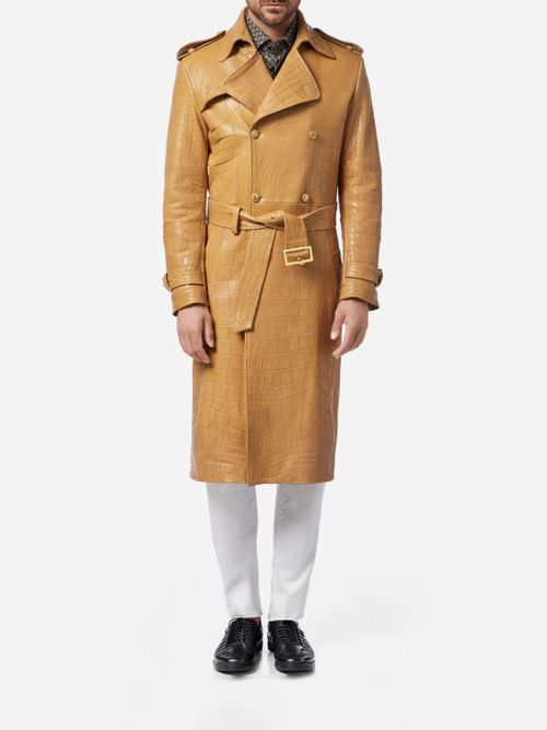 Trench Coat Men color Beige