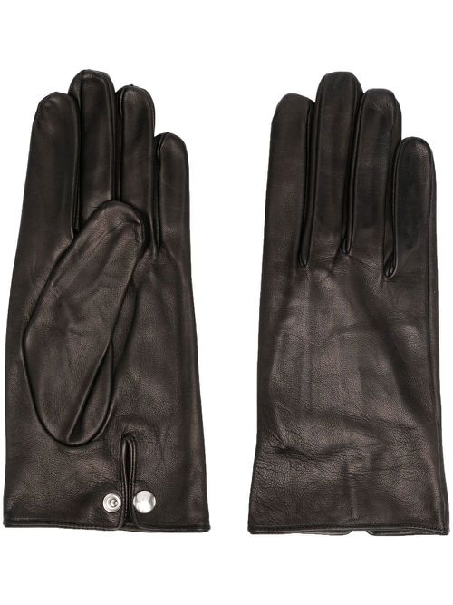 Press-stud fastened gloves - Black