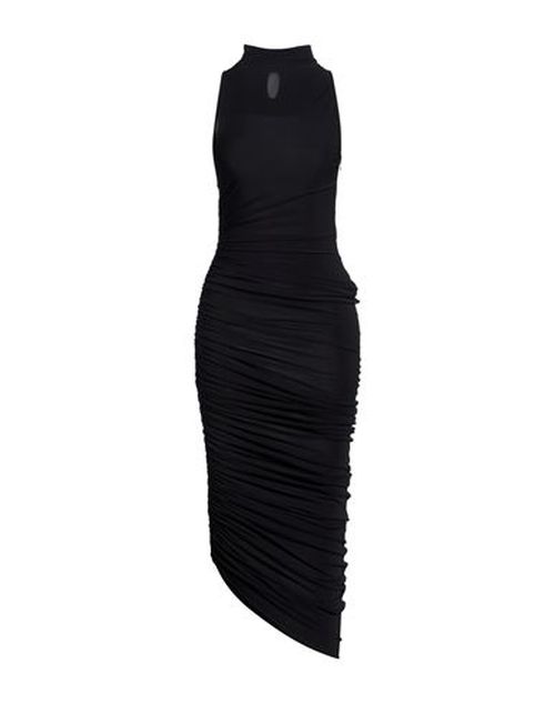 Woman Maxi dress Black Size S Acetate, Polyamide, Elastane