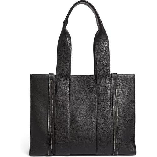 Chloe Chloe Woody Medium Leather Tote Bag