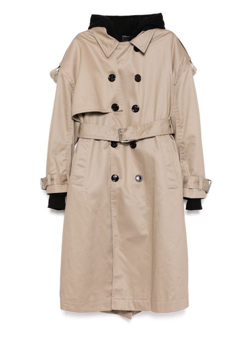 MERYLL ROGGE cotton trench coat - Neutrals