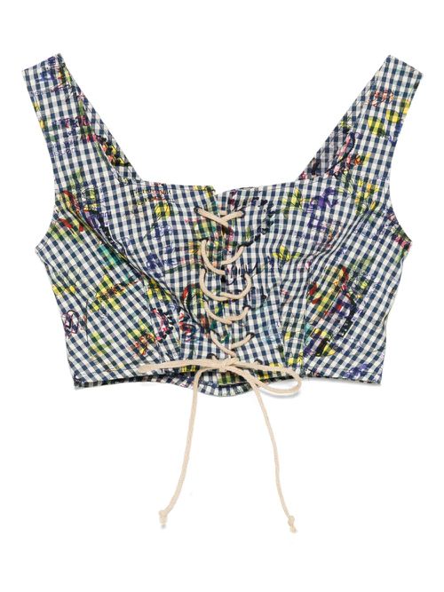 Vivienne Westwood Pre-Owned 2018 graphic-print top - Blue