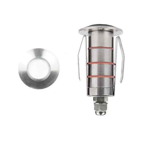 WAC Lighting 1-Light LED 1" 12V Indicator Light in Stainless Stee