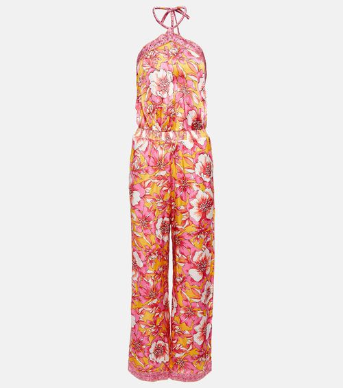 Isabelle printed halterneck jumpsuit