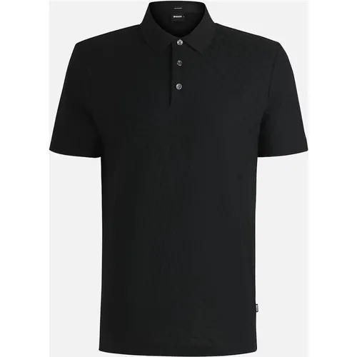 Men's BOSS Black H-Pack 80 Polo Shirt 001 Black - Size: 44/Regular