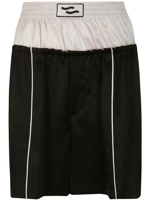 Pajino logo-appliqué shorts - Black
