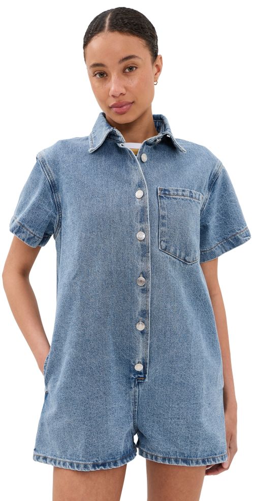 Short Sleeve Romper Vintage