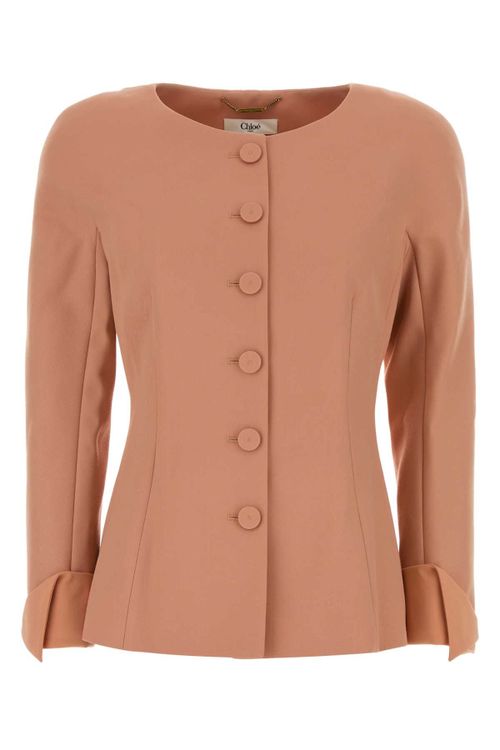 Virgin Wool Blazer — Pink