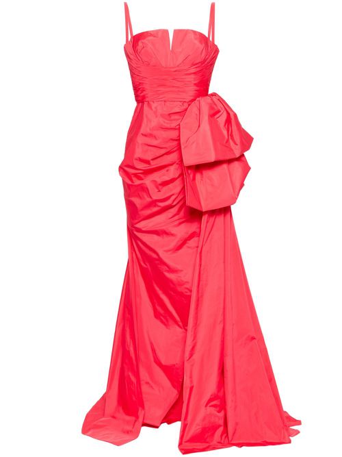 Draped bodice gown - Red