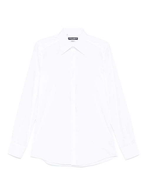 Cotton poplin shirt - White