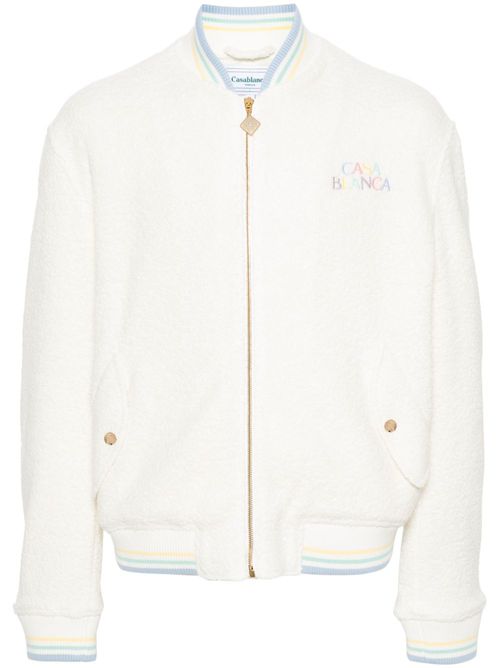 Maison Pastelle bomber jacket - Neutrals