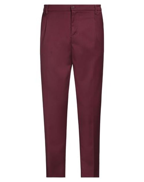 Man Pants Burgundy Size 28 Polyester, Rayon, Elastane