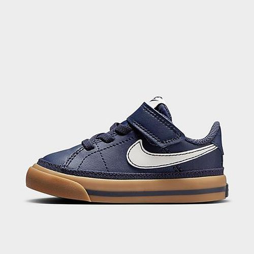 Kids Toddler Court Legacy Casual Shoes in Thunder Blue/Gum Light Brown/Sail