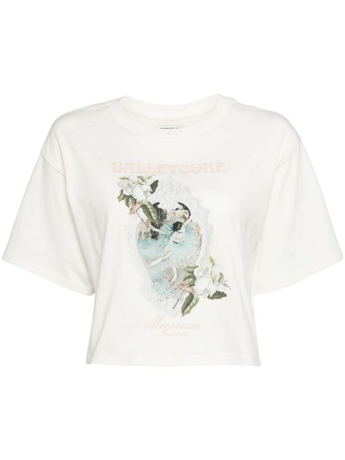 Graphic-print cotton T-shirt - White