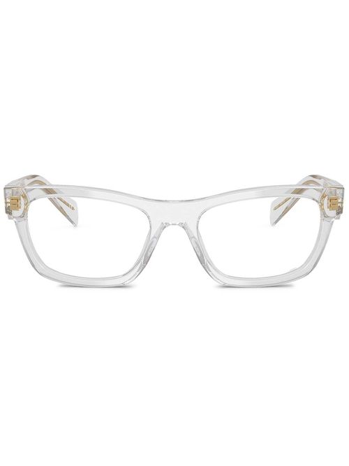 Prada Eyewear 여성 rectangle-frame glasses - White PRB01V