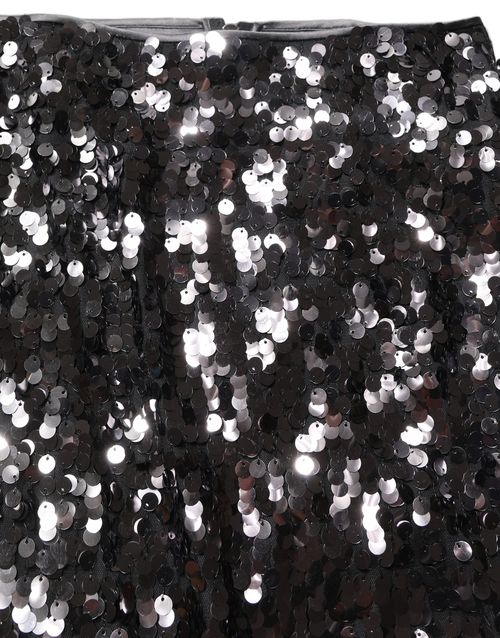 Sequin-Embellished Skirt — Brown
