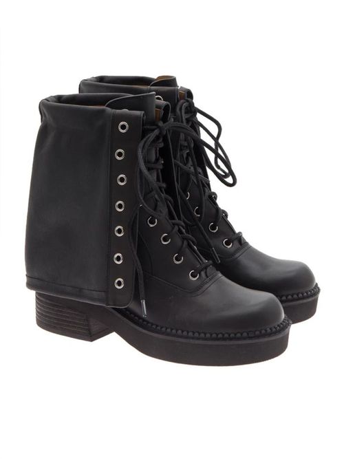 Leather boots