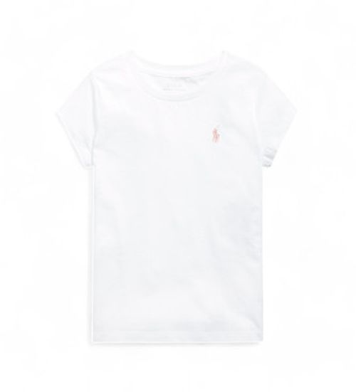 Polo Ralph Lauren for girl. 313833549064 Basic T-shirt white (8Años=130/134cm), Casual, Cotton, Short sleeve, children's fashion