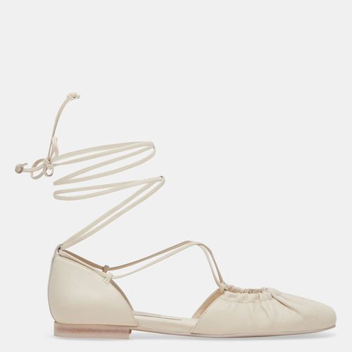 Cancun Ballet Flats Ivory Leather