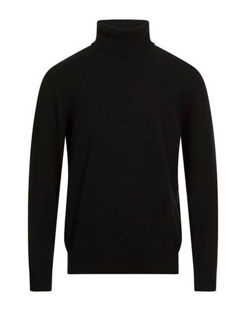 Man Turtleneck Black Size 48 Cashmere, Polyamide, Elastane