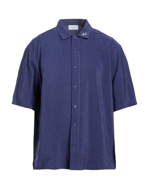 Family First Milano Man Shirt Blue Size XL Cupro, Polyester