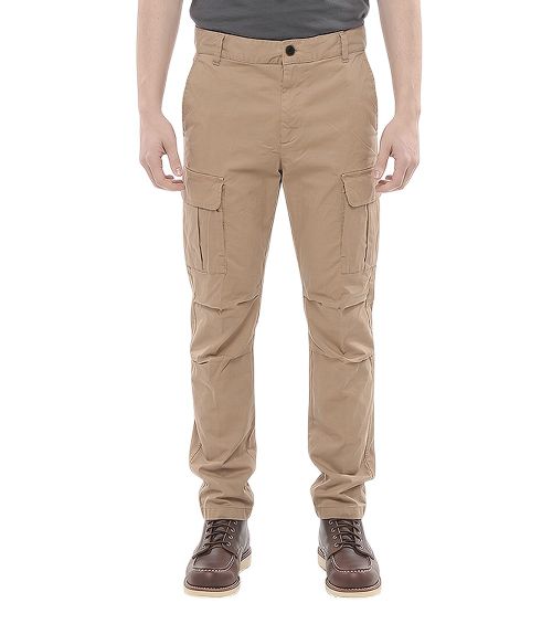 Beige Regular Cargo Pants