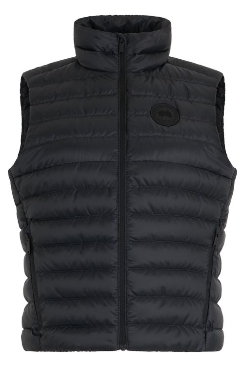 Quilted Sleeveless High Collar Vest